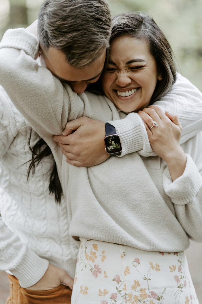 engagement photos outdoors in portland