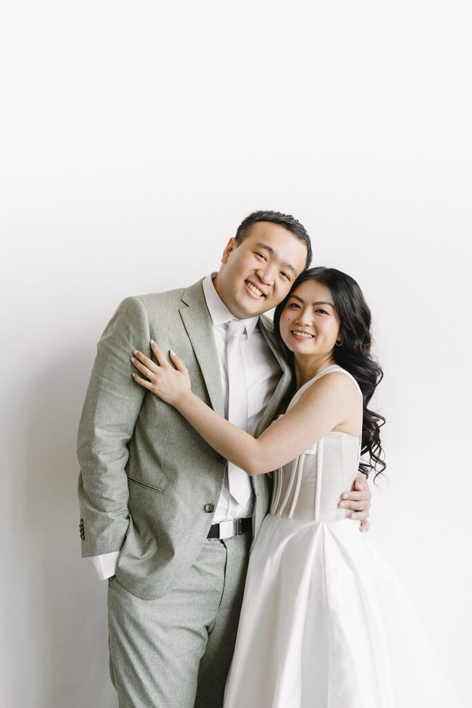 a pre-wedding studio photoshoot
