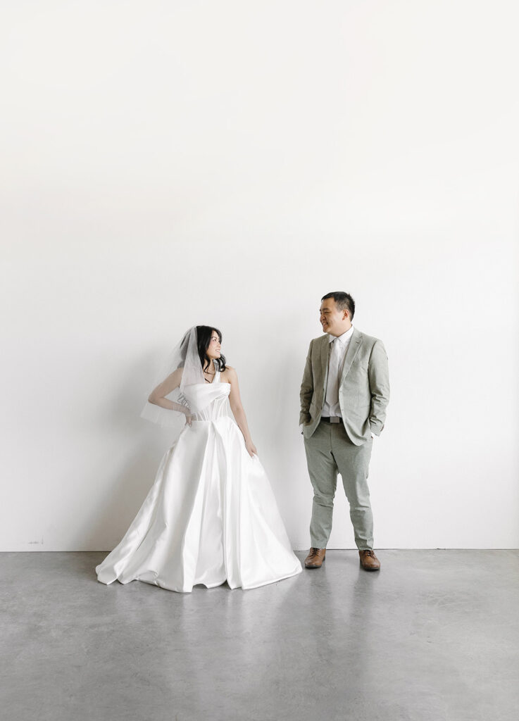 a pre-wedding studio photoshoot
