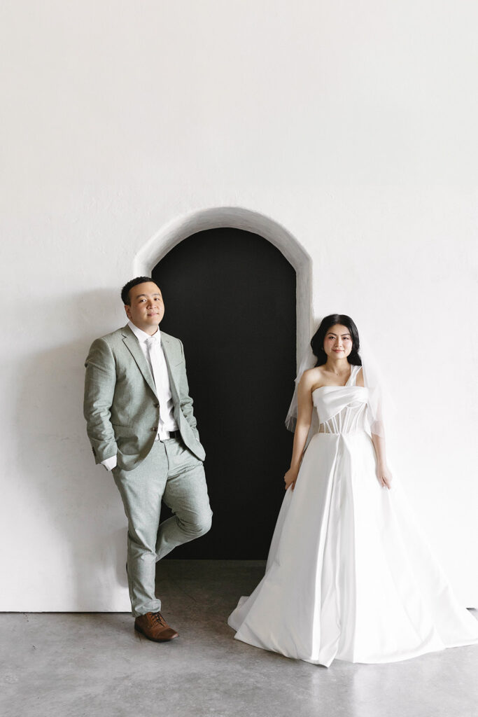 a pre-wedding studio photoshoot
