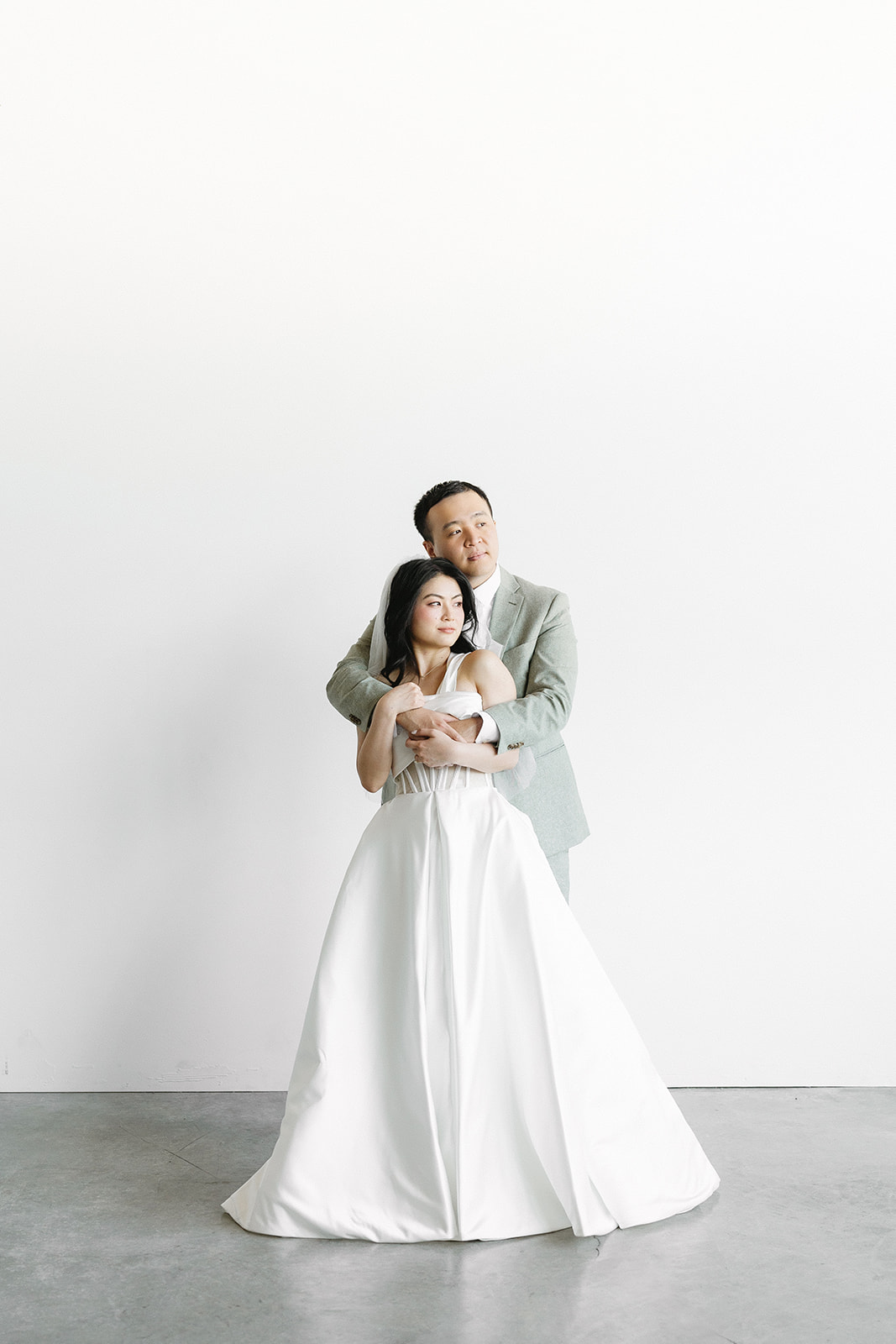 a pre-wedding studio photoshoot