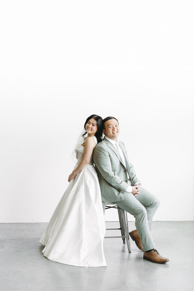 a pre-wedding studio photoshoot
