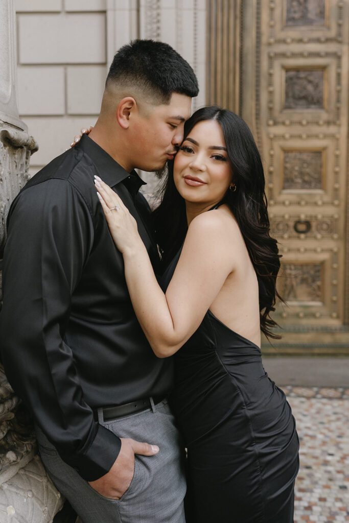 an outdoor engagement photoshoot
