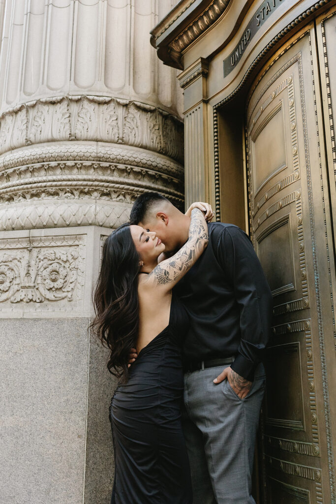 an outdoor engagement photoshoot
