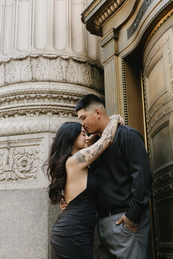 an outdoor engagement photoshoot
