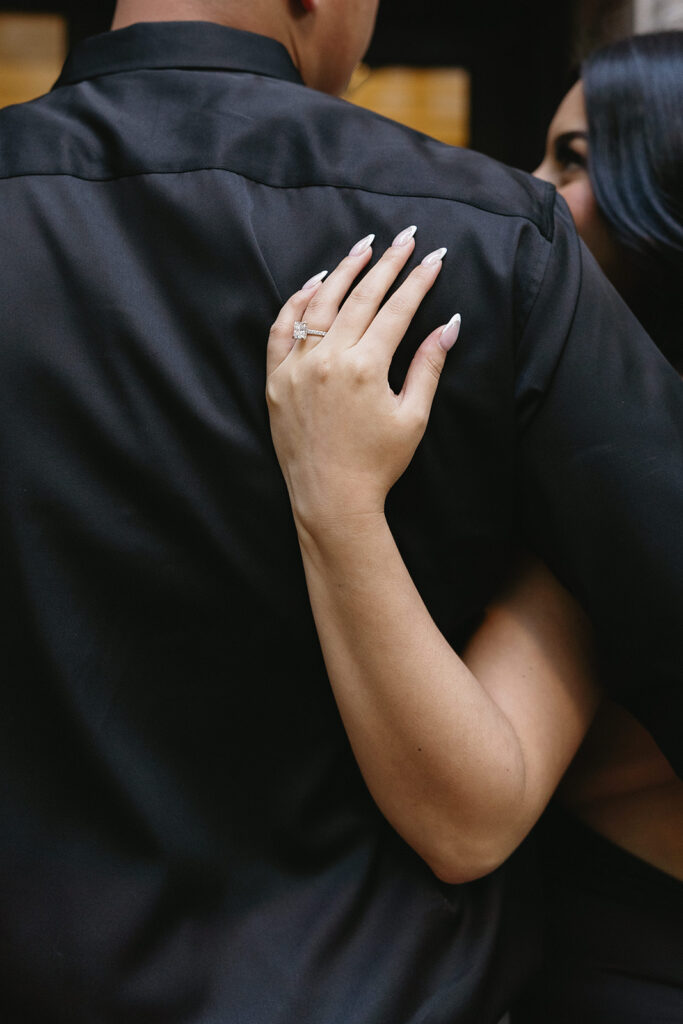 an outdoor engagement photoshoot
