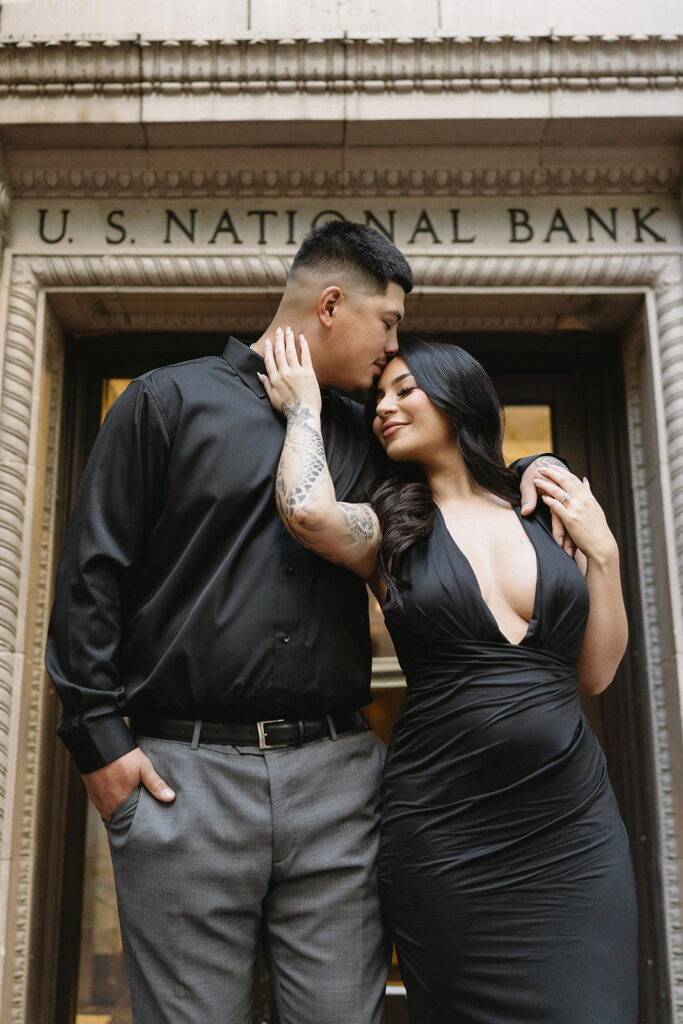 an outdoor engagement photoshoot
