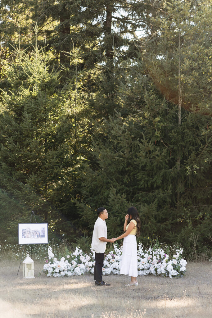 a summertime engagement photoshoot
