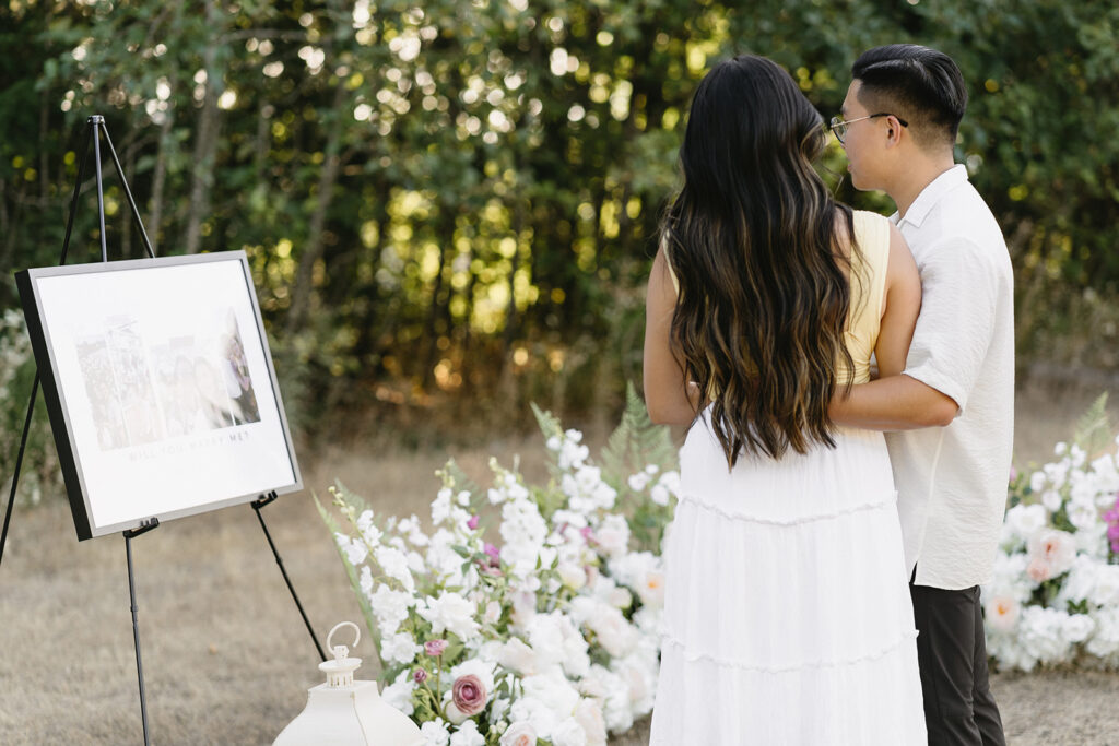 a surprise engagement session
