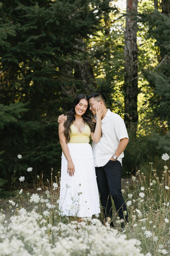 a summertime engagement photoshoot
