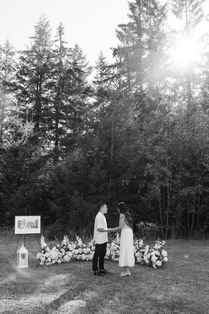 a summertime engagement photoshoot
