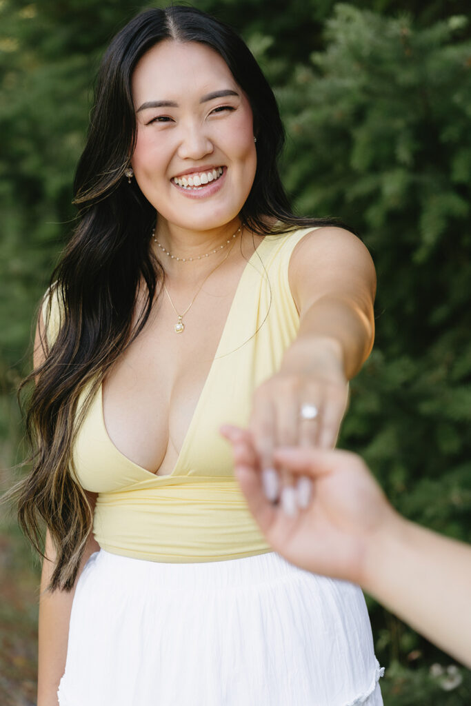 a surprise engagement session
