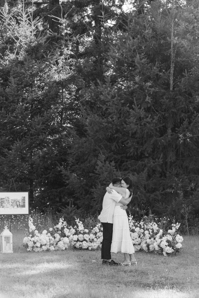 a summertime engagement photoshoot
