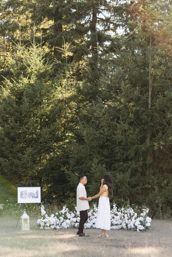 a summertime engagement photoshoot
