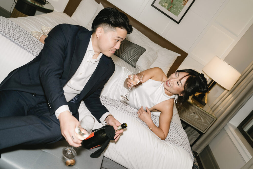 a hotel engagement session in portland
