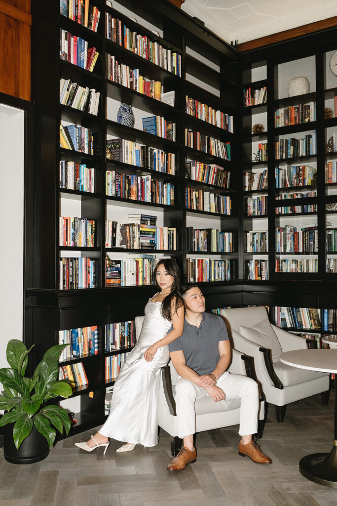 a hotel engagement session in portland
