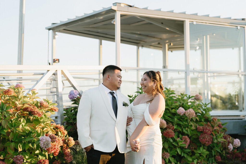 couple taking their elopement photos
