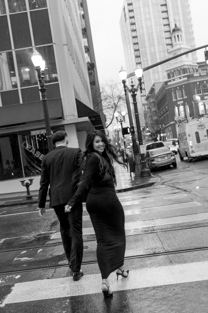 a surprise proposal engagement photoshoot
