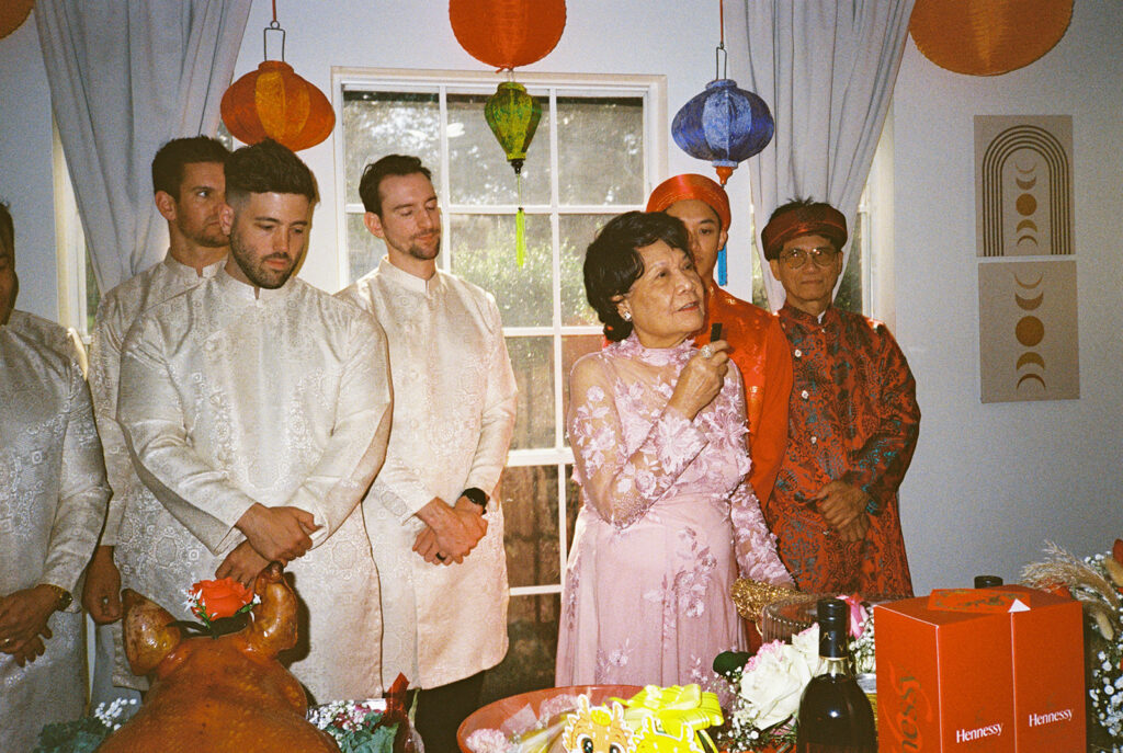 a tea ceremony celebration before a wedding in houston