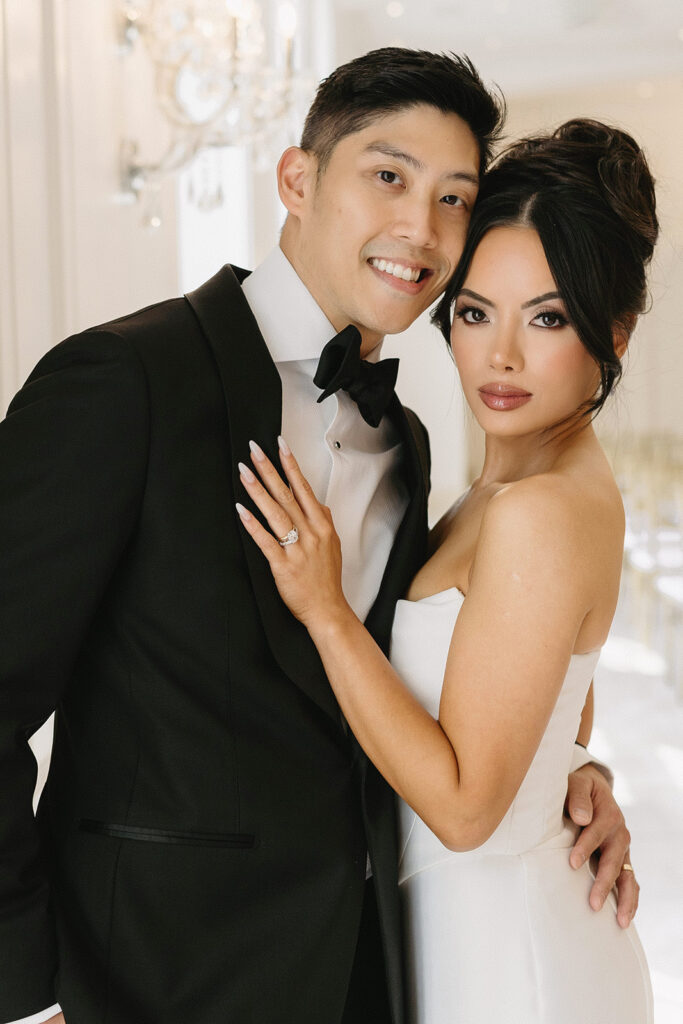 A stylish and high-end wedding in Houston, highlighting simple but elegant touches and stunning photos.
