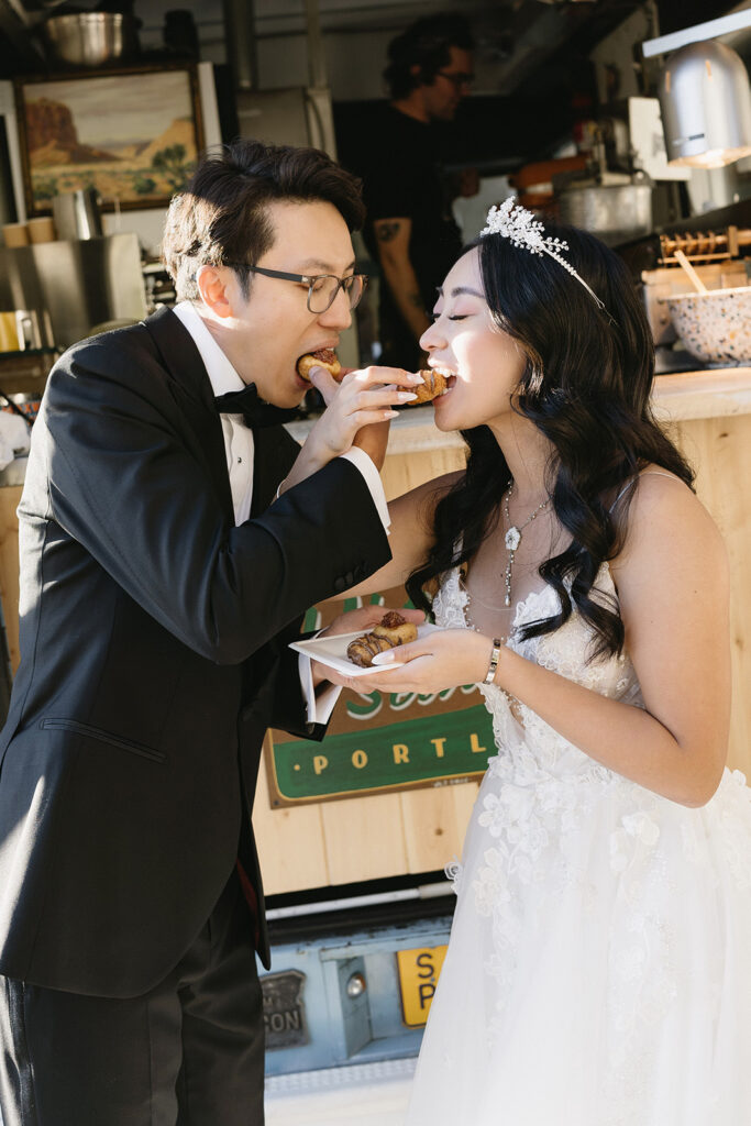 A thoughtfully coordinated Portland wedding by Your Perfect Bridesmaids.
