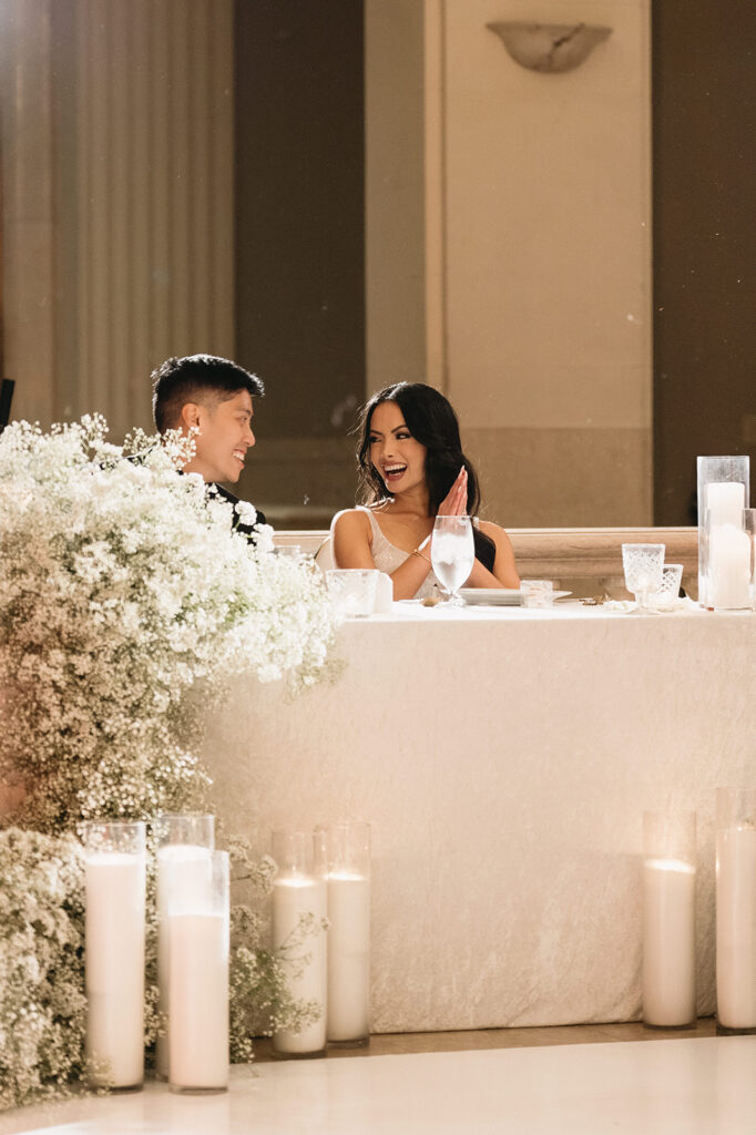 A stylish and high-end wedding in Houston, highlighting simple but elegant touches and stunning photos.
