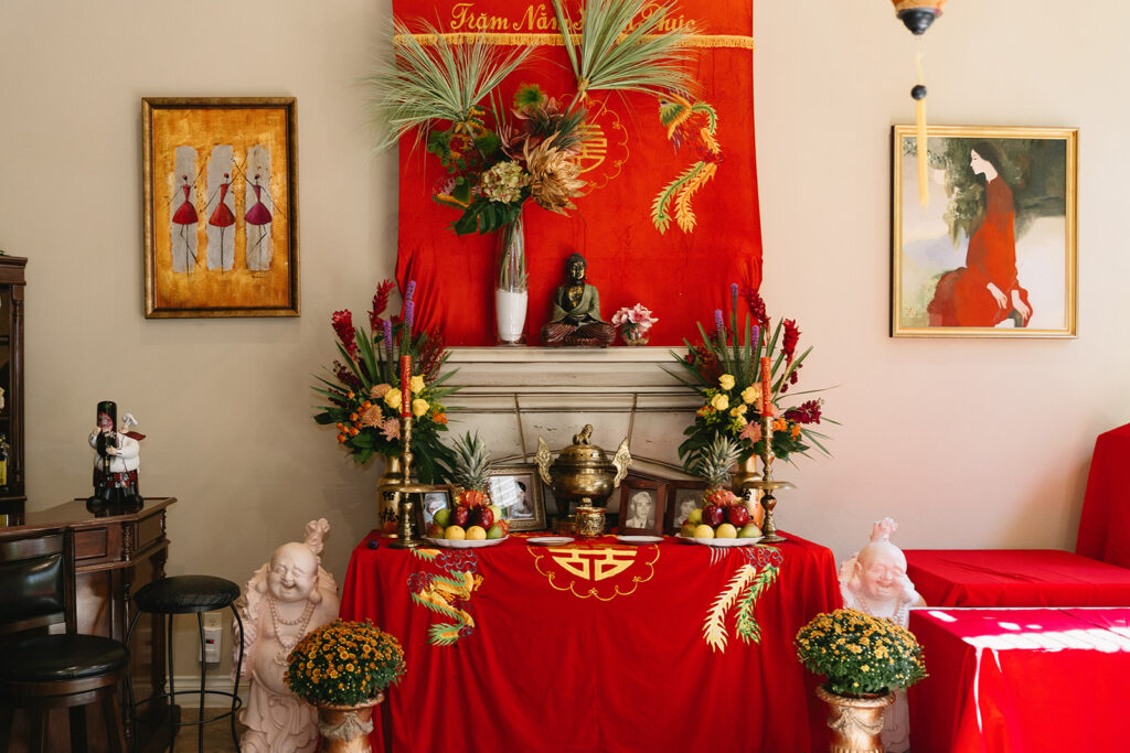 a tea ceremony celebration before a wedding in houston