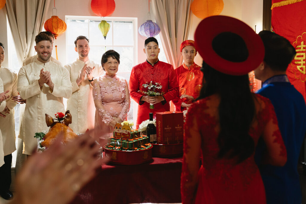 a tea ceremony celebration before a wedding in houston