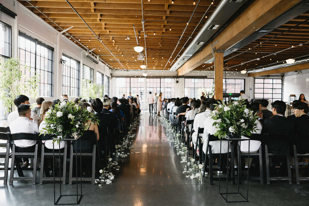 An industrial style wedding day at Castaway in Portland