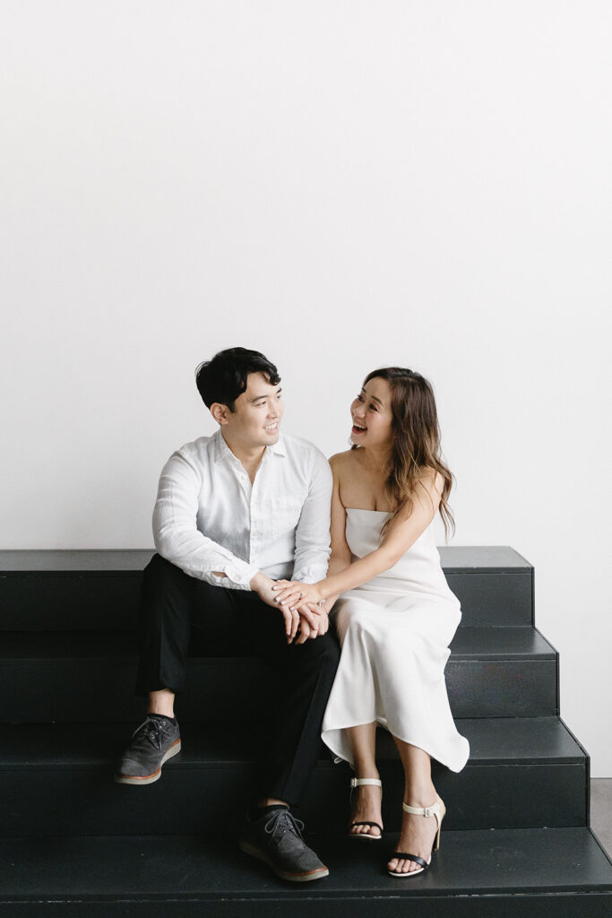a fall engagement photoshoot in portland
