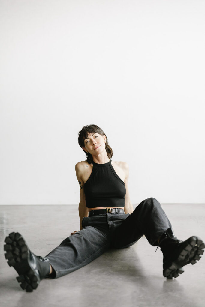 Natural light studio setup for professional branding photos
