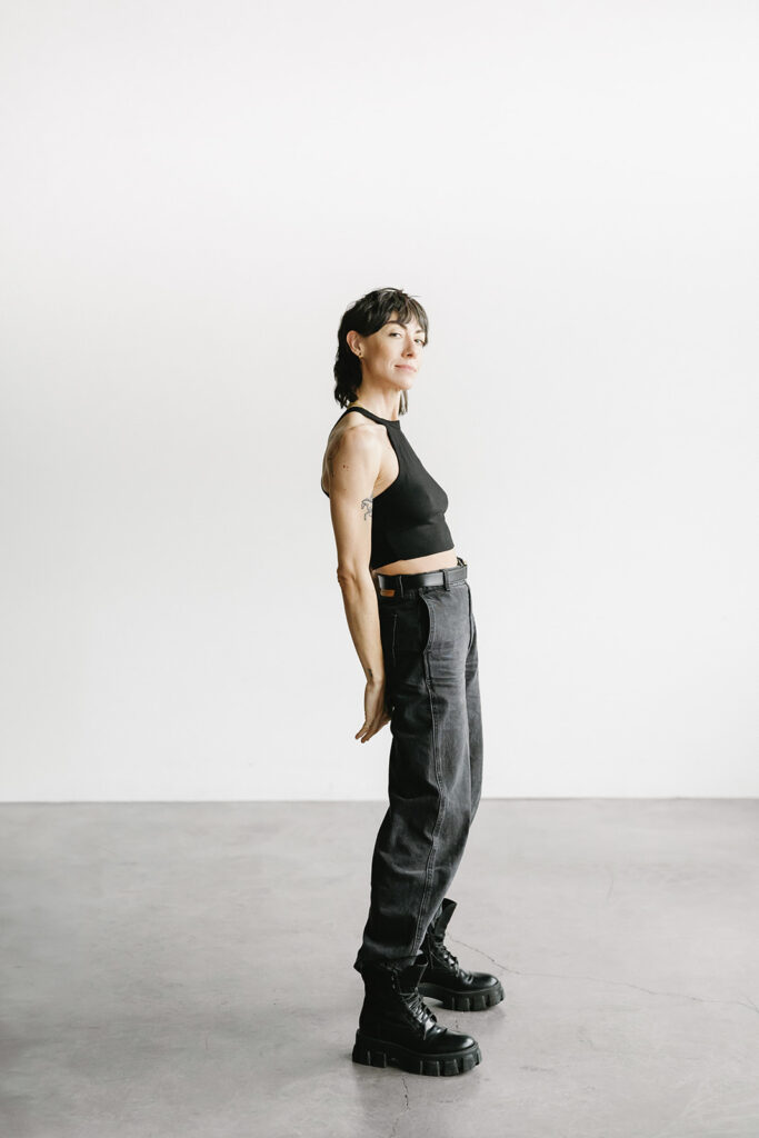 Natural light studio setup for professional branding photos
