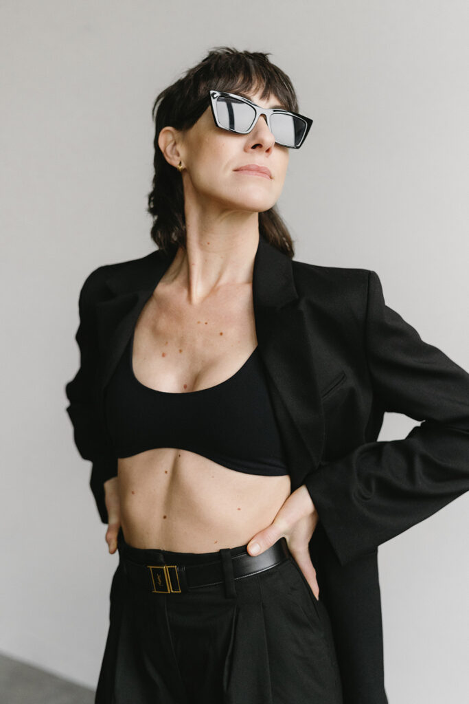 Female business owner posing during a photoshoot
