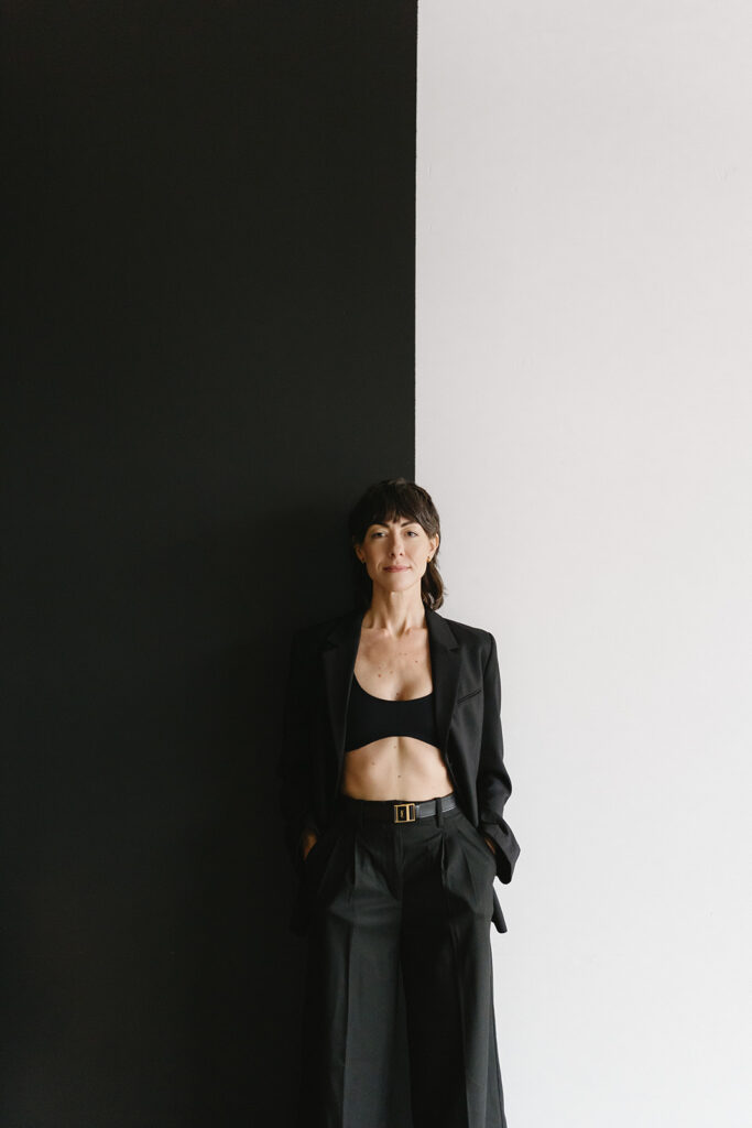 Natural light studio setup for professional branding photos
