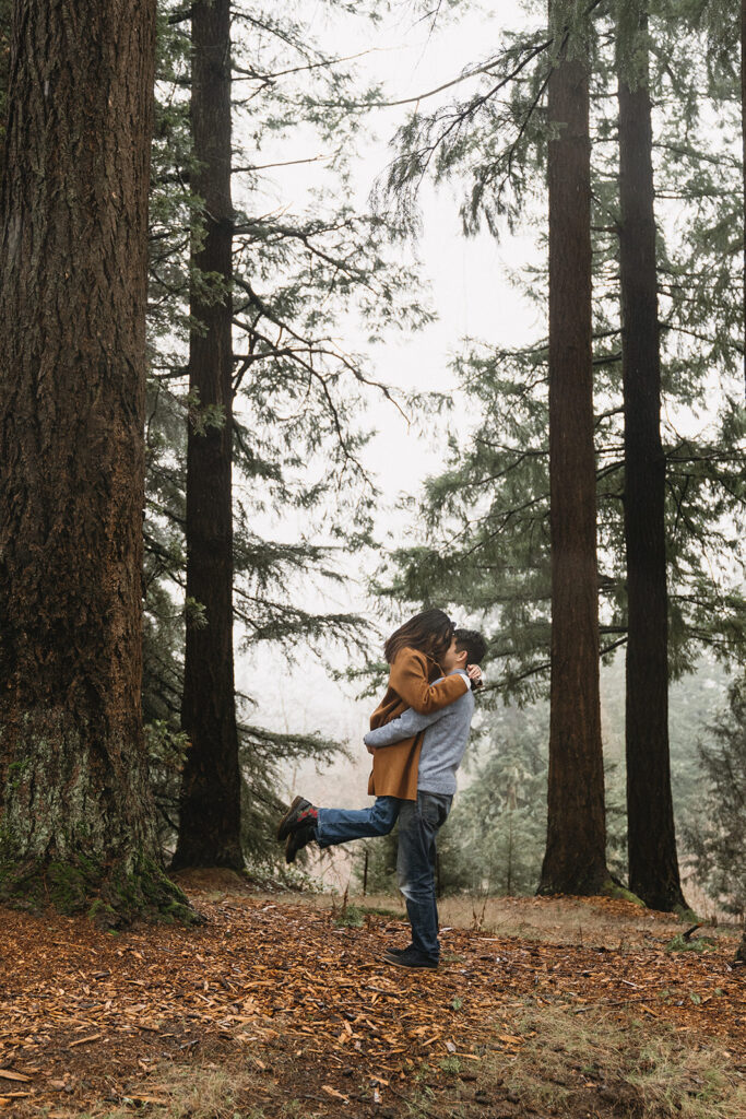 a romantic engagement session in portland + hoyt arboretum
