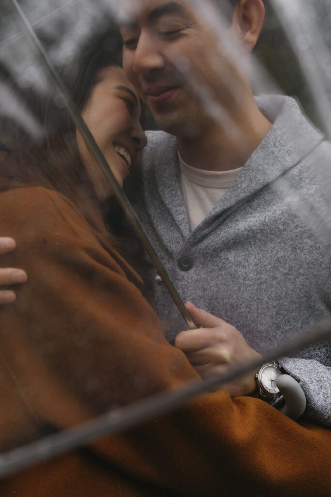 a romantic engagement session in portland + hoyt arboretum
