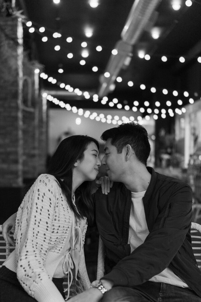 a romantic engagement session in portland
