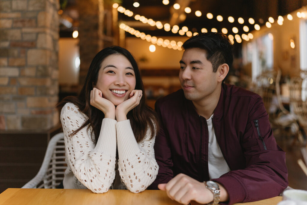 downtown engagement photos in portland

