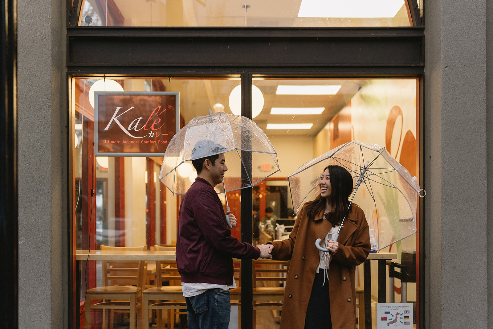 a romantic engagement session in portland