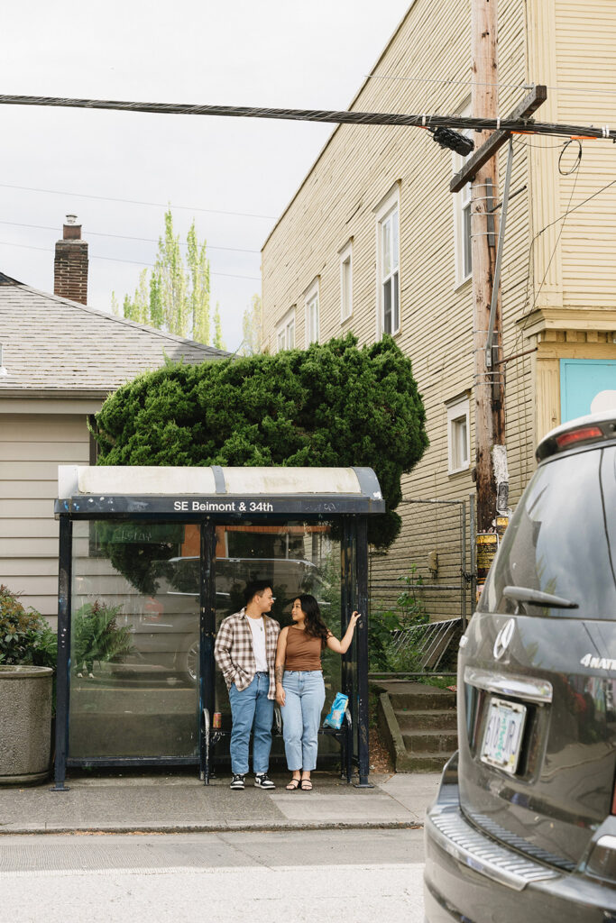 A lifestyle-inspired photo showcasing genuine connection between a couple.
