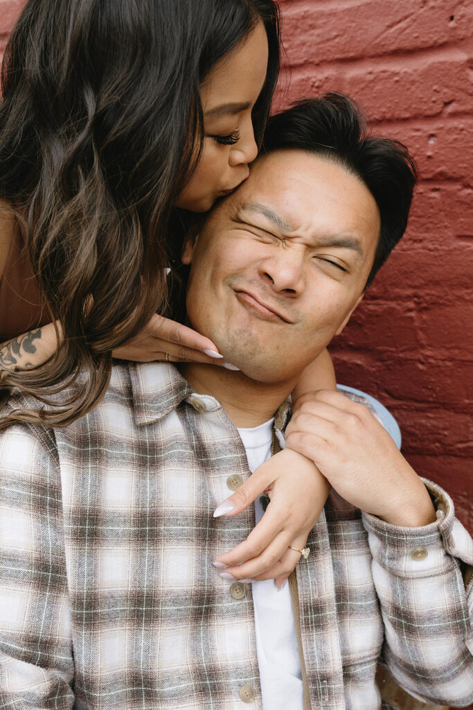 A lifestyle-inspired photo showcasing genuine connection between a couple.
