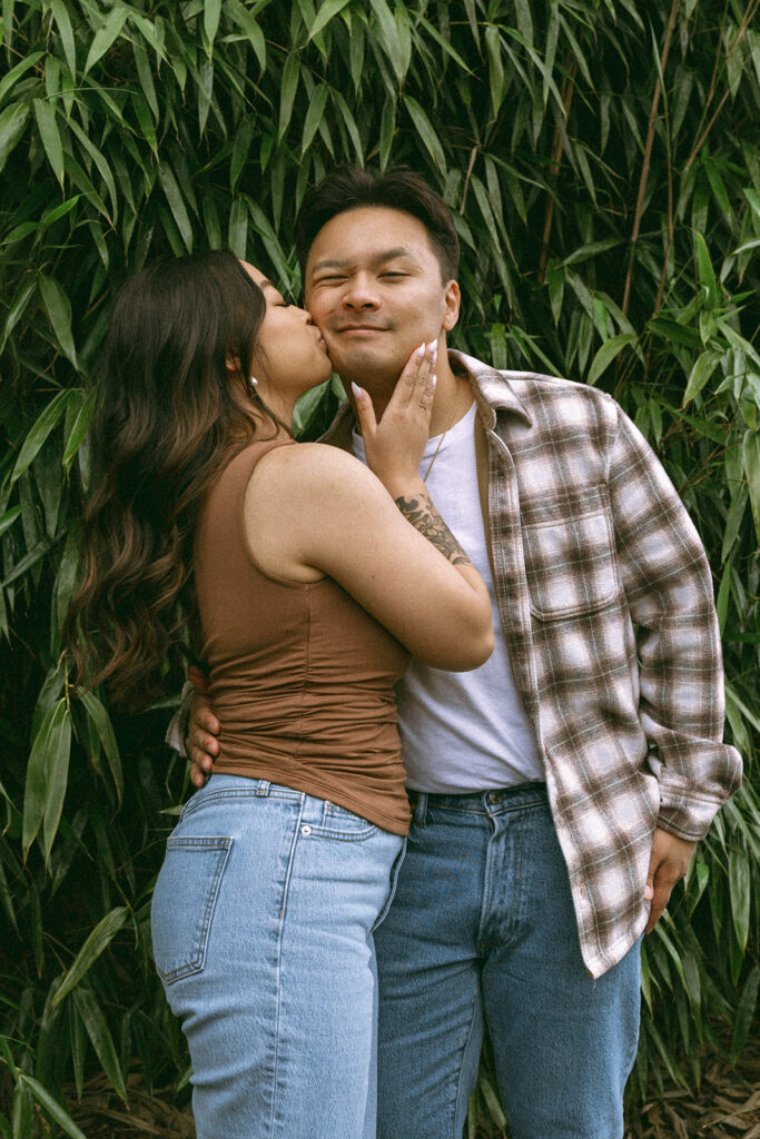 A lifestyle-inspired photo showcasing genuine connection between a couple.
