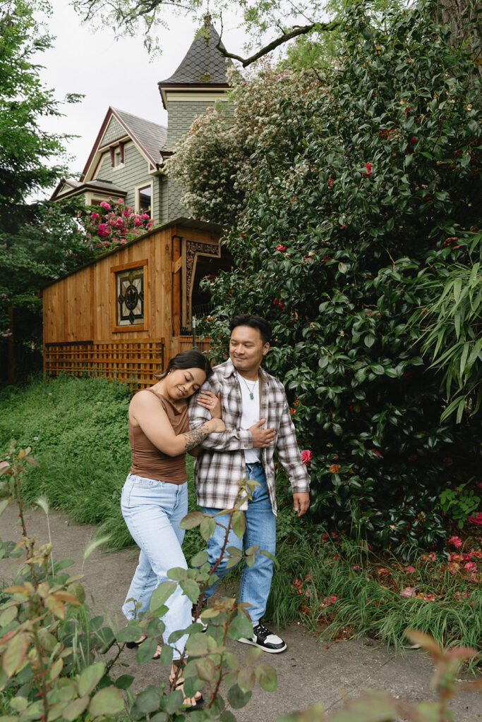 A lifestyle-inspired photo showcasing genuine connection between a couple.
