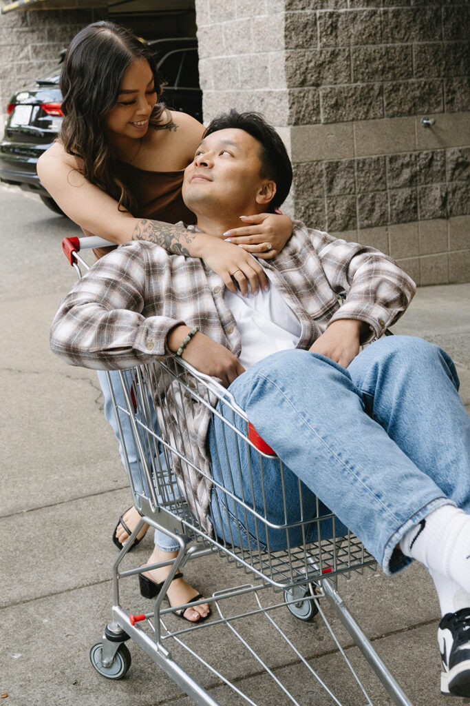 A lifestyle-inspired photo showcasing genuine connection between a couple.

