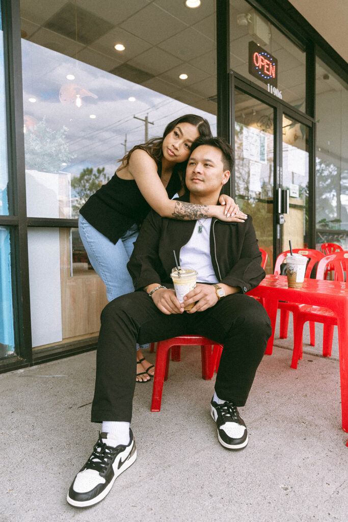 A lifestyle-inspired photo showcasing genuine connection between a couple.
