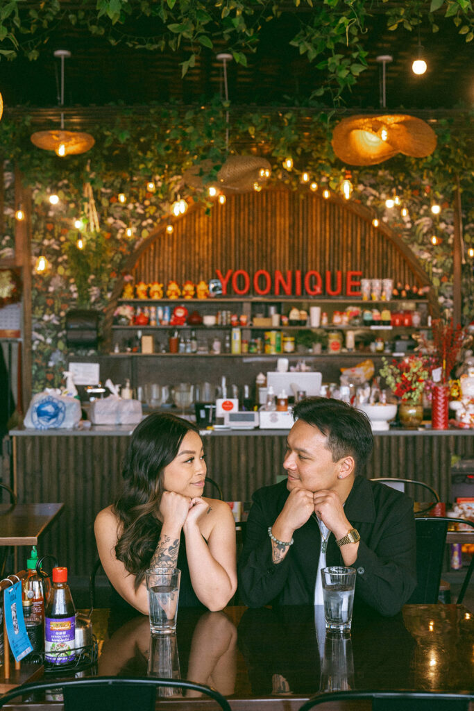A lifestyle-inspired photo showcasing genuine connection between a couple.
