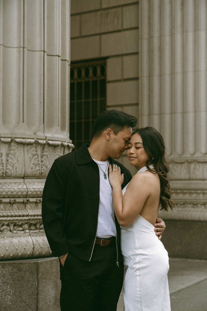 A lifestyle-inspired photo showcasing genuine connection between a couple.

