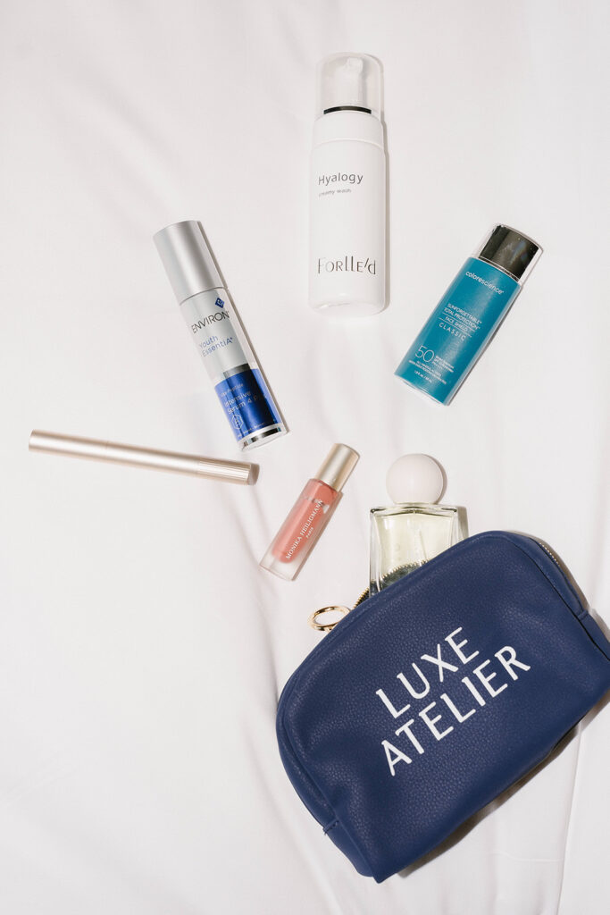 Professional branding photography session in a chic hotel setting
