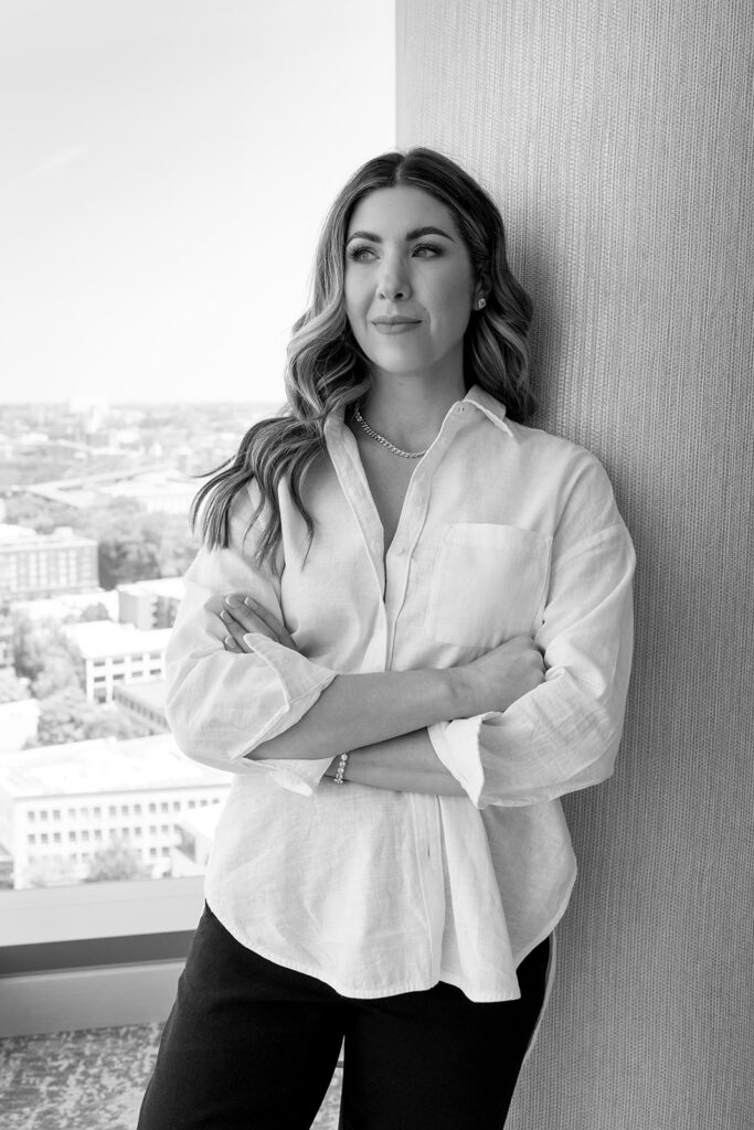Professional branding photography session in a chic hotel setting
