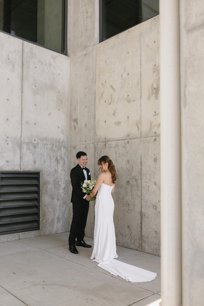 Wedding portraits during a portland wedding